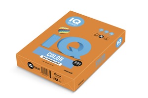 Fénymásolópapír, színes A/3 80 g, 500 lap/csomag IQ Color intenzív narancs