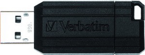Pendrive 16 GB USB 2.0 Verbatim "PinStripe" fekete