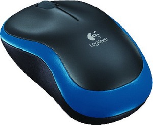 Egér, optikai, vezeték nélküli Logitech "M185" kék