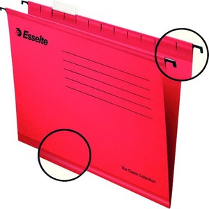 Függőmappa A/4 25 db/csomag ESSELTE "Classic" piros
