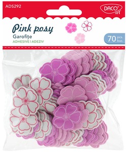 Dekorgumi forma, virágok Daco "Pink posy"