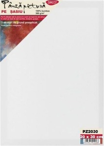 Feszített vászon, alapozott 20x30 cm, 380 g Daco fehér