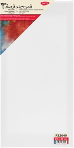 Feszített vászon, alapozott 20x40 cm, 380 g Daco fehér