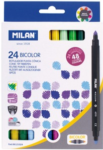 Filctoll készlet 5-10 mm kétvégű Milan 6310 24/48 szín