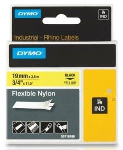 Feliratozógép szalag 19 mm x 3,5 m Dymo "ID1" sárga