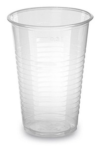 Műanyag pohár 300 ml 50 db/csomag víztiszta
