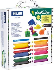 Gyurmaformázó készlet 22,5 g Milan 12 alap és neon szín