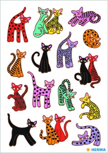 Matrica Herma "Decor" Abstract Cats