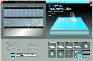 Tankönyvborító 50x33 cm öntapadó, 10 db/csomag Ars Una geometrikus minta