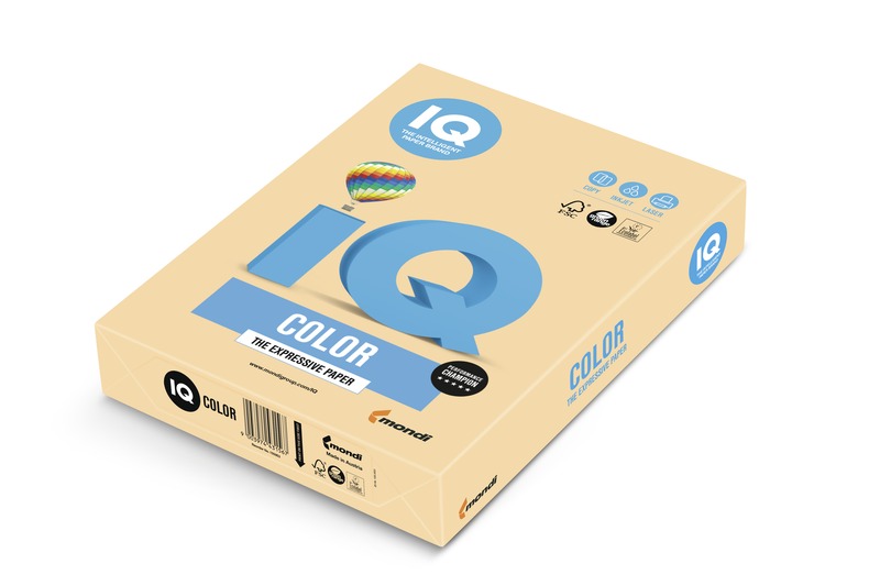 Fénymásolópapír, színes A/4 80 g, 500 lap/csomag IQ Color trend arany