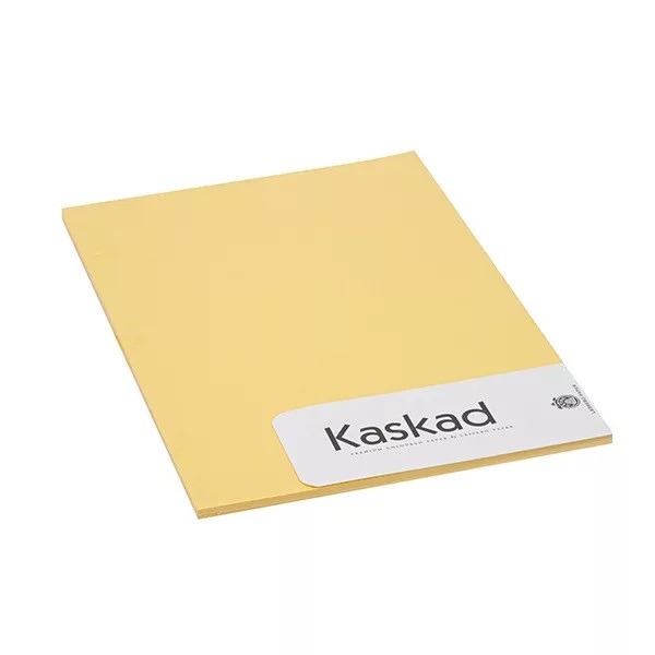 Fénymásolópapír, színes A/4 160 g, 50 ív/csomag Kaskad 57 citromsárga