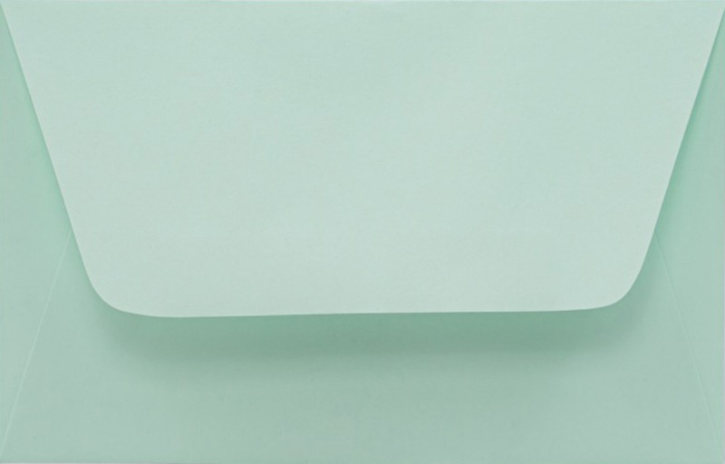 Boríték, névjegy 73x114 mm enyvezett T-Creativ "Kaskad" 61 halványzöld
