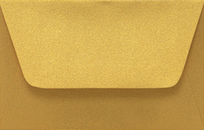Boríték, névjegy 73x114 mm enyvezett T-Creativ "Curious Metal" 10 metálarany