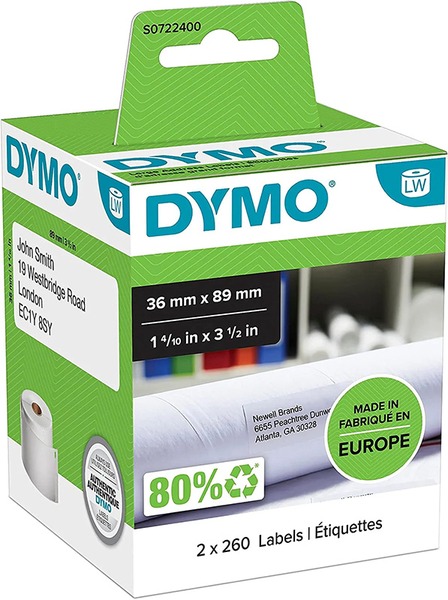 Etikett címke 89x36 mm tekercses Dymo "LabelWriter"