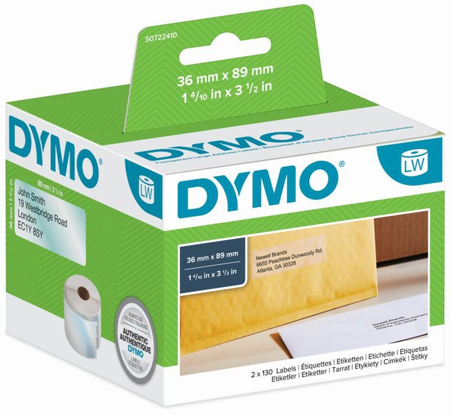 Etikett címke 89x36 mm tekercses Dymo "LabelWriter"