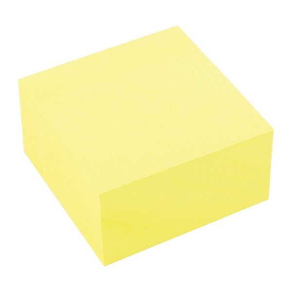 Öntapadó jegyzettömb 76x76 mm 400 lap d.rect sárga
