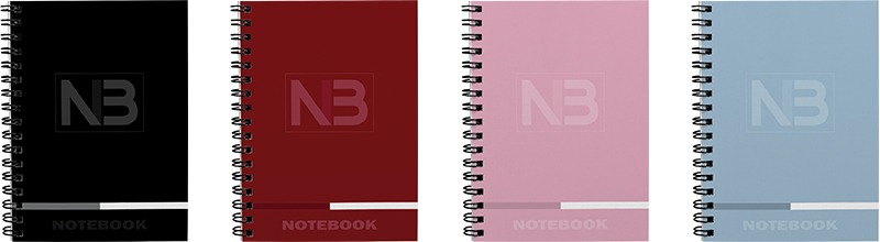 Spirálfüzet A/4 120 lapos, vonalas-négyzetrácsos T-Creativ "Notebook 3" vegyes színek