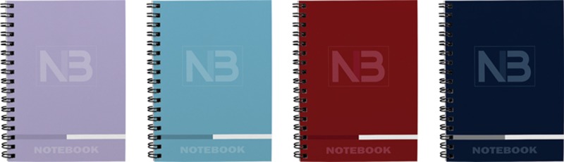Spirálfüzet A/5 120 lapos, vonalas-négyzetrácsos T-Creativ "Notebook 3" vegyes színek