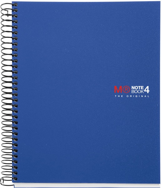 Spirálfüzet A/6 140 lapos, négyzetrácsos MQ "Basic" kék