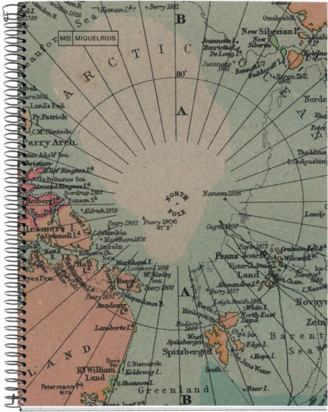 Spirálfüzet A/4 80 lapos, vonalas, újrahasznosított MQ "ECO" Maps