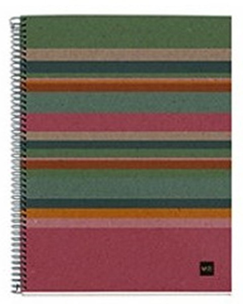 Spirálfüzet A/4 4x30 lapos, négyzetrácsos, újrahasznosított MQ "ECO" Lines