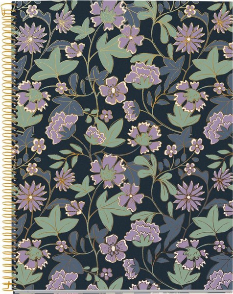 Spir&aacute;lf&uuml;zet A/4 4x25 lapos, vonalas MQ "Golden Jazmine" Dusk