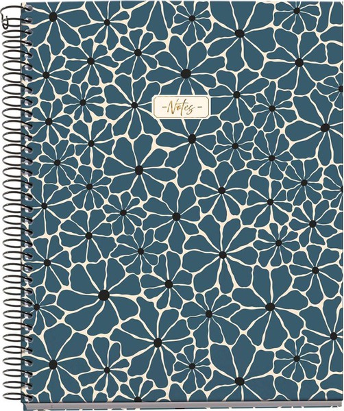 Spir&aacute;lf&uuml;zet A/5 4x25 lapos, vonalas MQ "Boho Essence" Prussia