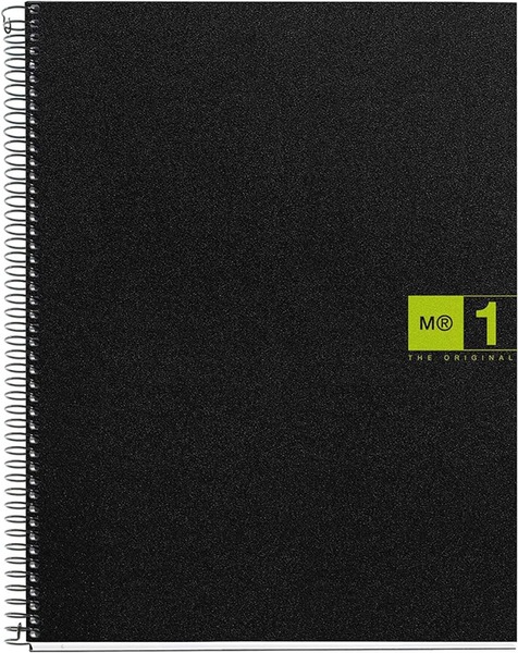 Spirálfüzet A/5 80 lapos, négyzetrácsos MQ "Notebook" 1 zöld