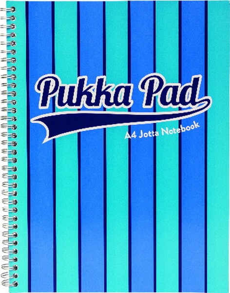 Spirálfüzet A/4 100 lapos, vonalas Pukka Pad "Jotta Pad" Vouge kék