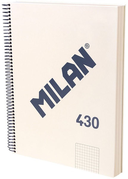 Spirálfüzet A/4 120 lapos, négyzetrácsos Milan "1918 Series" bézs