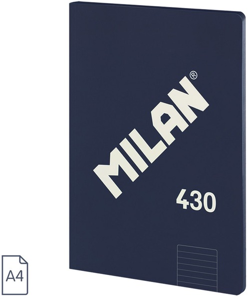 Füzet A/4 48 lapos, vonalas Milan "1918 Series" navy