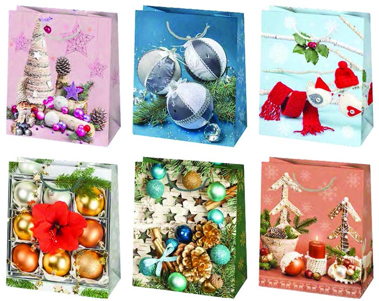 Dísztasak, karácsonyi Daisy "M" vegyes minta