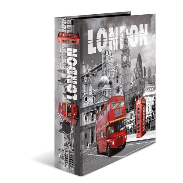 Iratrendező A/4, 70 mm Herma "Cities" London