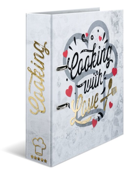 Iratrendező A/4, 70 mm Herma "Cooking with Love"