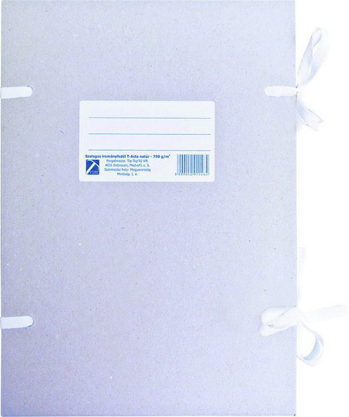 Szalagos irományfedél A/4 850 g T-Acta natúr