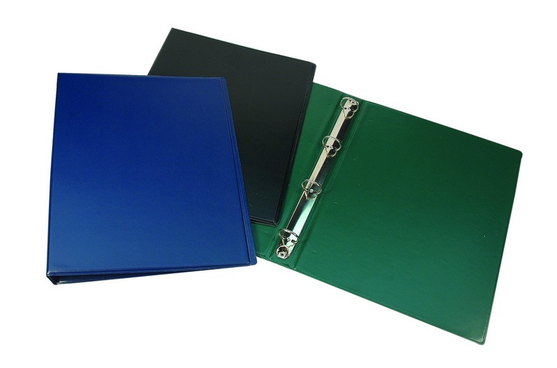 Gyűrűskönyv A/5 30 mm, 2 gyűrűs PVC fekete