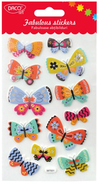 Matrica, hab Daco "Fabulous stickers" pillangók