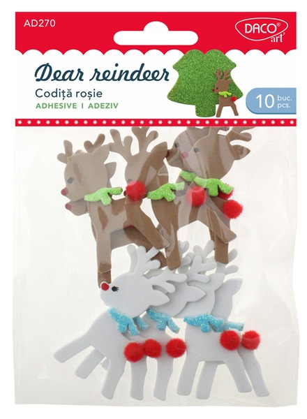 Dekorgumi forma, rénszarvas Daco "Dear reindeer"