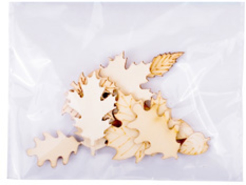 Fa dekoráció, falevél Daco "Timber leaves" natúr