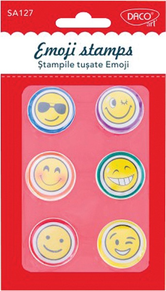 Nyomda önfestékező, mosolygó arcok Daco "Emoji"