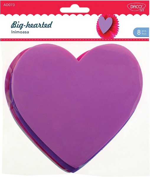 Dekorgumi forma, szív 15,4 cm Daco "Big-hearted"