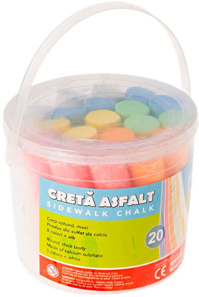 Aszfaltkréta 20 db-os Ecada színes