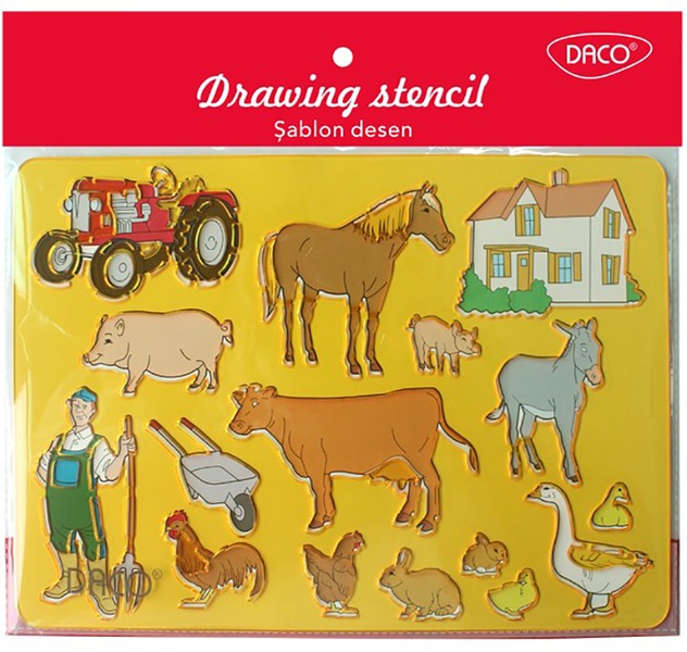 Rajzsablon, farm Daco