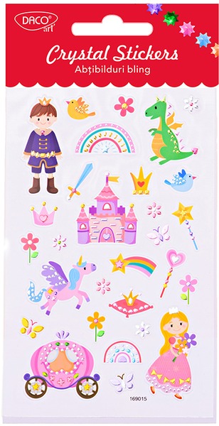 Matrica, 3D Daco "Crystal Stickers" mesevilág