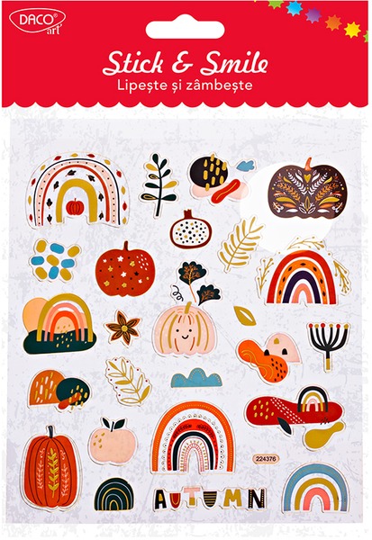 Matrica, fólia Daco "Stick & Smile" őszi hangulat
