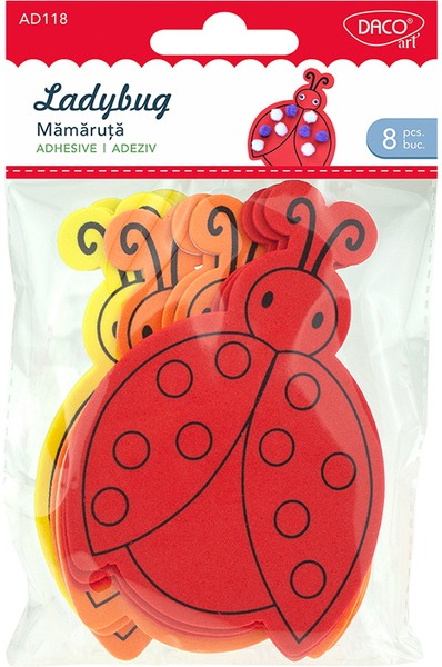 Dekorgumi forma, katica Daco "Ladybug"