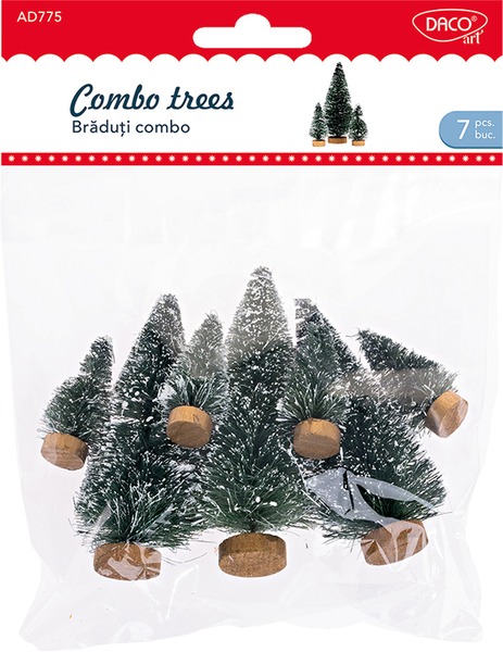 Fa dekoráció, fenyőfa Daco Combo Trees