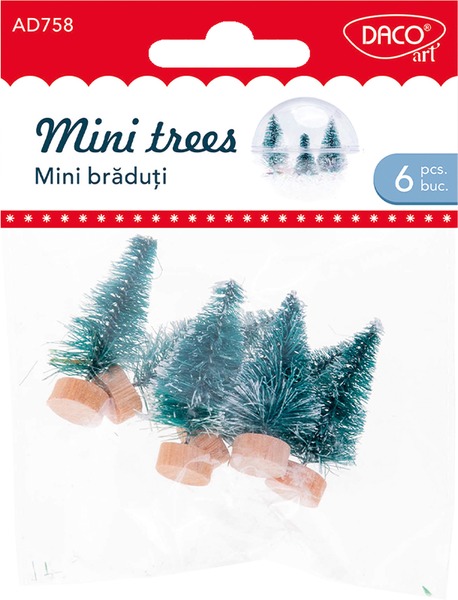 Fa dekoráció, mini fenyőfa Daco Mini Trees