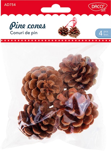 Fa dekoráció, kis toboz Daco Pine Cones