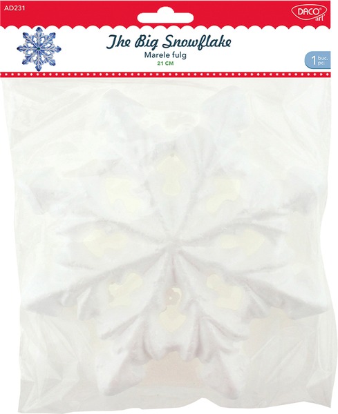Hungarocell hópihe 21 cm Daco The Big Snowflake